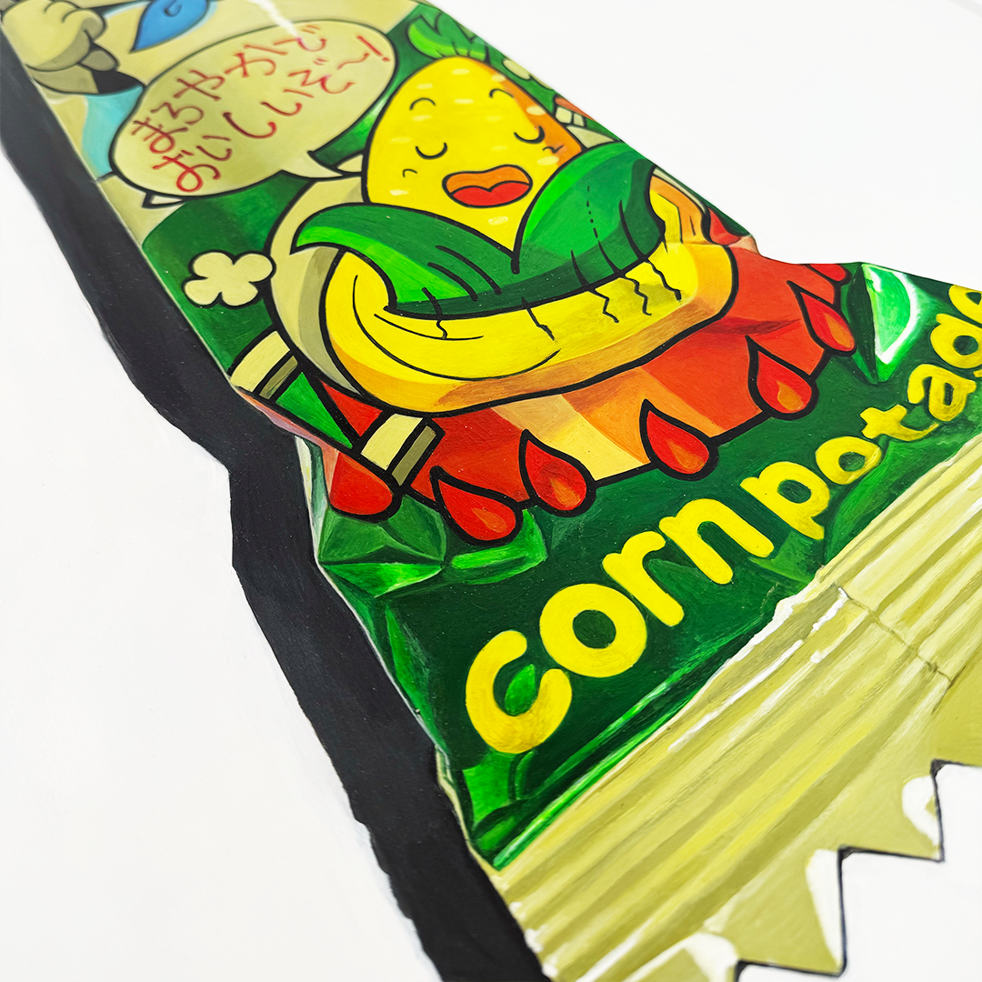 Titi Finlay - Umaibo Corn Snack - Original Artwork - Camden Open Air Gallery Official